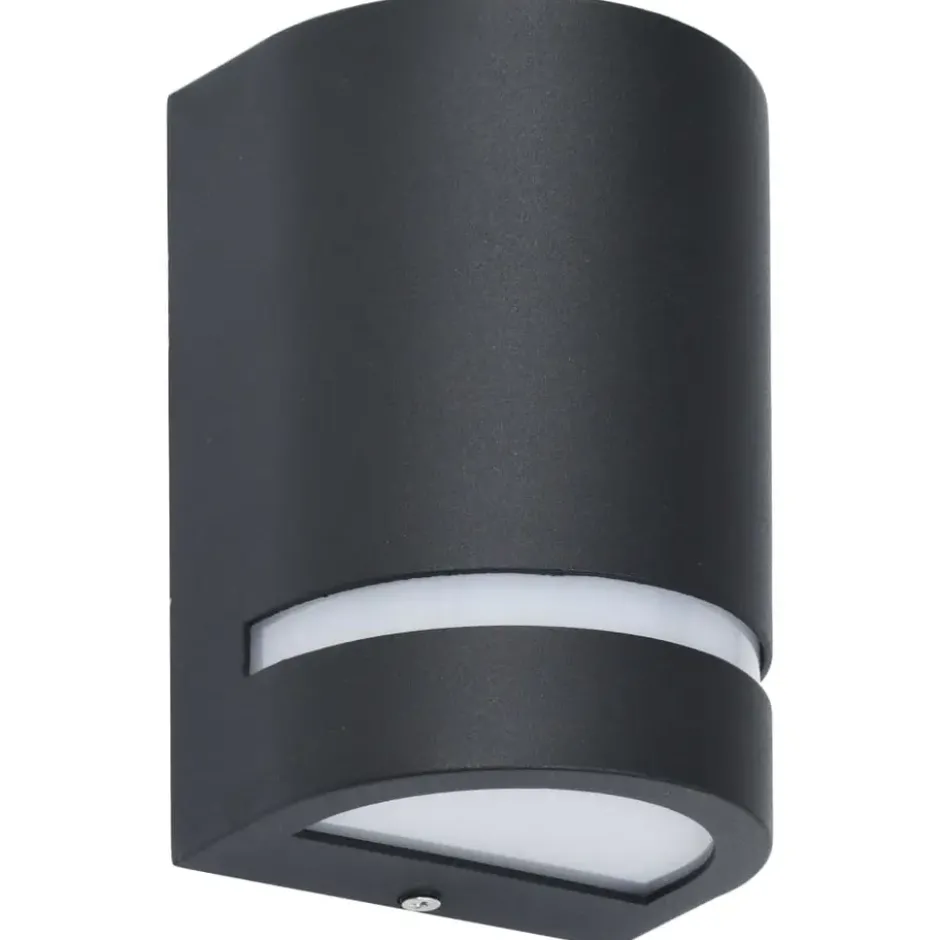vidaXL - Wandlamp - Zwart - Aluminium - 75 x 95 x 150 mm - 2 stuks