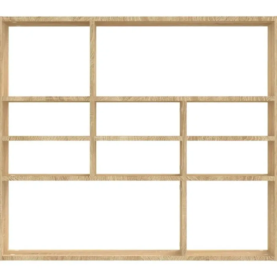 vidaXL - Wandmeubel - Bruin - Bewerkt hout