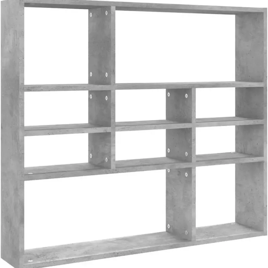 vidaXL - Wandmeubel - Grijs - Bewerkt hout