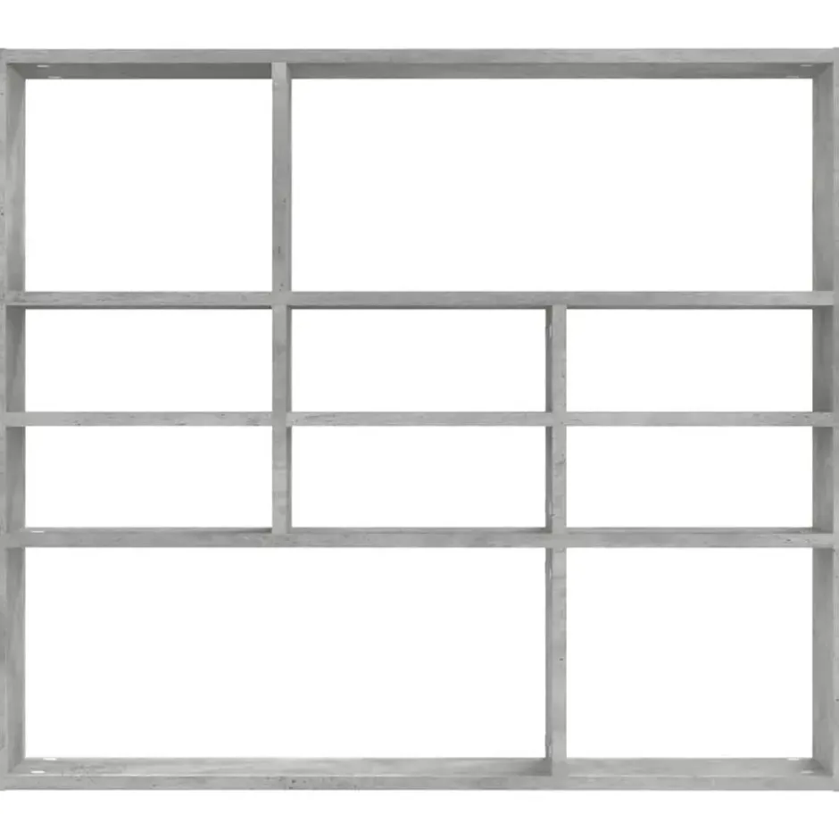 vidaXL - Wandmeubel - Grijs - Bewerkt hout