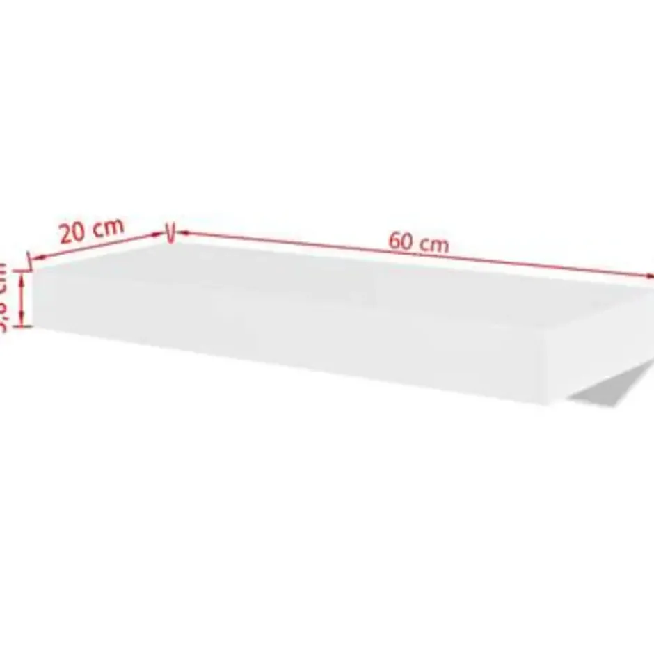 vidaXL - Wandmeubel - Wit - MDF - 60 cm - 2 stuks