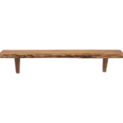 vidaXL - Wandplank - Bruin - Hout - 90 x 20 x 18 cm - 2 stuks