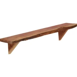 vidaXL - Wandplank - Bruin - Hout - 90 x 20 x 18 cm - 2 stuks