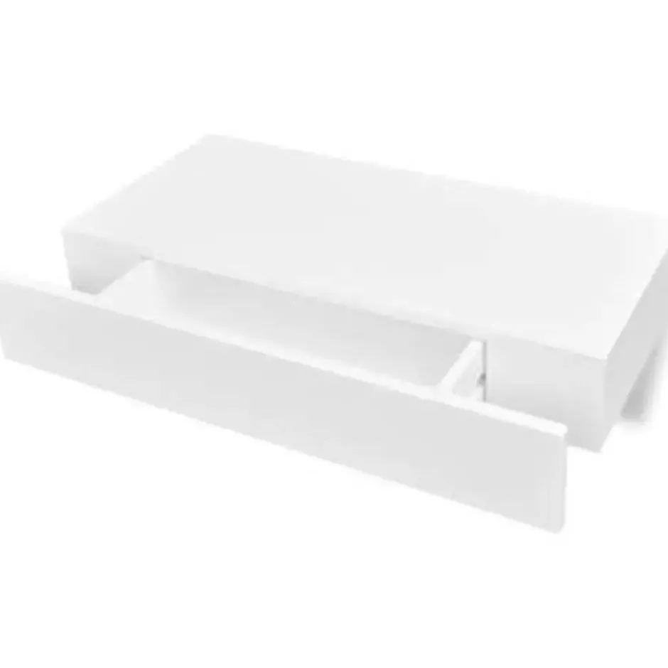 vidaXL - Wandplank - Wit - MDF