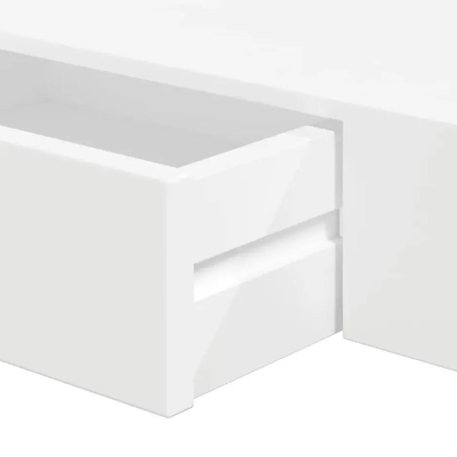 vidaXL - Wandplank - Wit - MDF