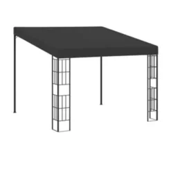 vidaXL - Wandprieel - Antraciet - Stof - 3 x 3 m