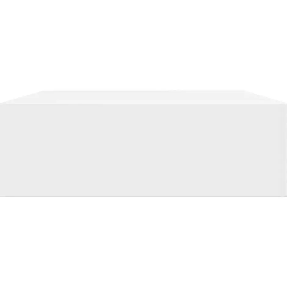 vidaXL Wandschap - met lade - zwevend - MDF - wit