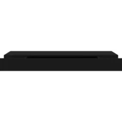 vidaXL - Wandschap - Zwart - MDF - 80 x 25 x 8 cm