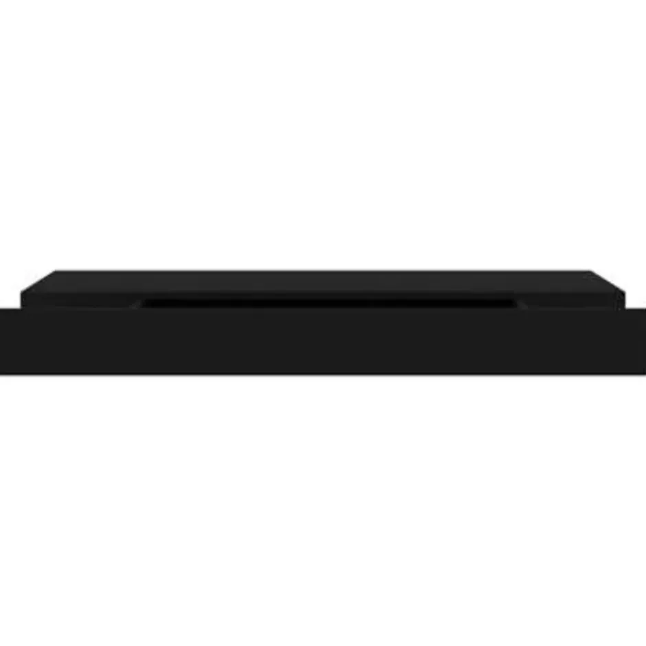 vidaXL - Wandschap - Zwart - MDF - 80 x 25 x 8 cm