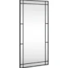 vidaXL - Wandspiegel - Zwart - IJzer - 50 x 100 cm