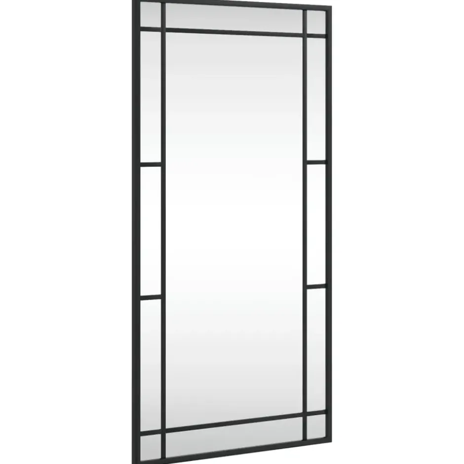vidaXL - Wandspiegel - Zwart - IJzer - 40 x 80 cm