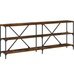vidaXL - Wandtafel - Bruin - Bewerkt hout