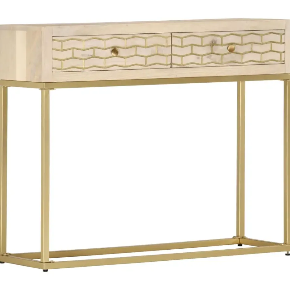 vidaXL - Wandtafel - Goud - Hout