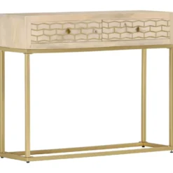 vidaXL - Wandtafel - Goud - Hout