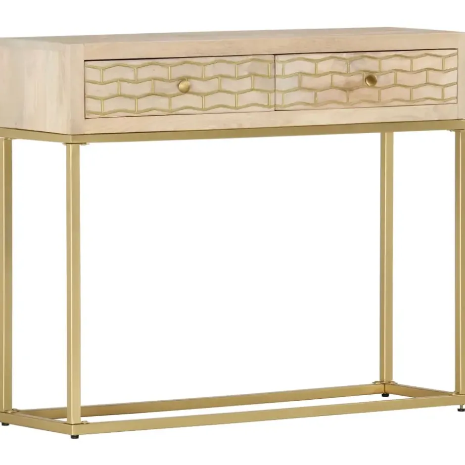 vidaXL - Wandtafel - Goud - Hout