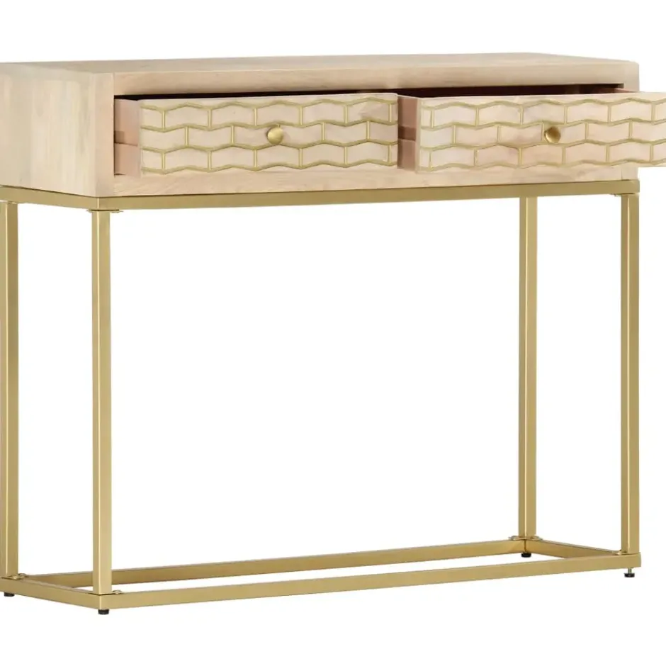 vidaXL - Wandtafel - Goud - Hout