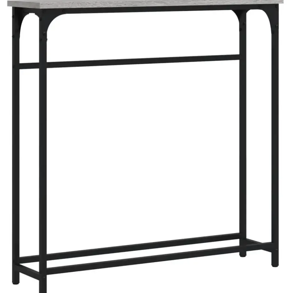 vidaXL - Wandtafel - Grijs sonoma eiken - Bewerkt hout - 75x19.5x75 cm