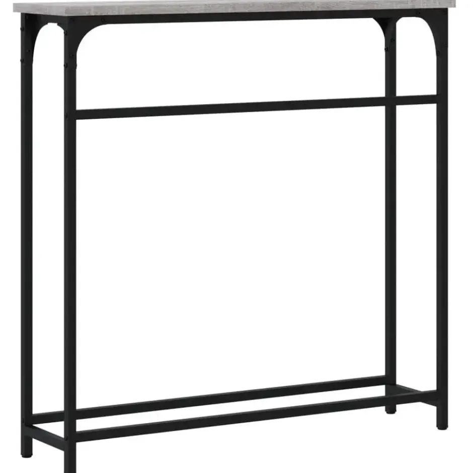 vidaXL - Wandtafel - Grijs sonoma eiken - Bewerkt hout - 75x19.5x75 cm