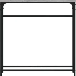 vidaXL - Wandtafel - Grijs sonoma eiken - Bewerkt hout - 75x19.5x75 cm