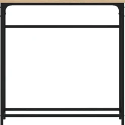 vidaXL - Wandtafel - Sonoma eiken - Bewerkt hout - 75x19.5x75 cm