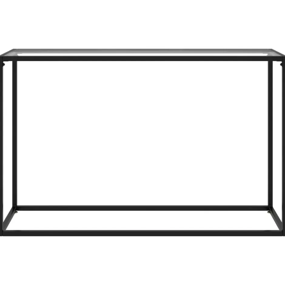 vidaXL - Wandtafel - Transparent - Glas - 120 x 35 x 75 cm