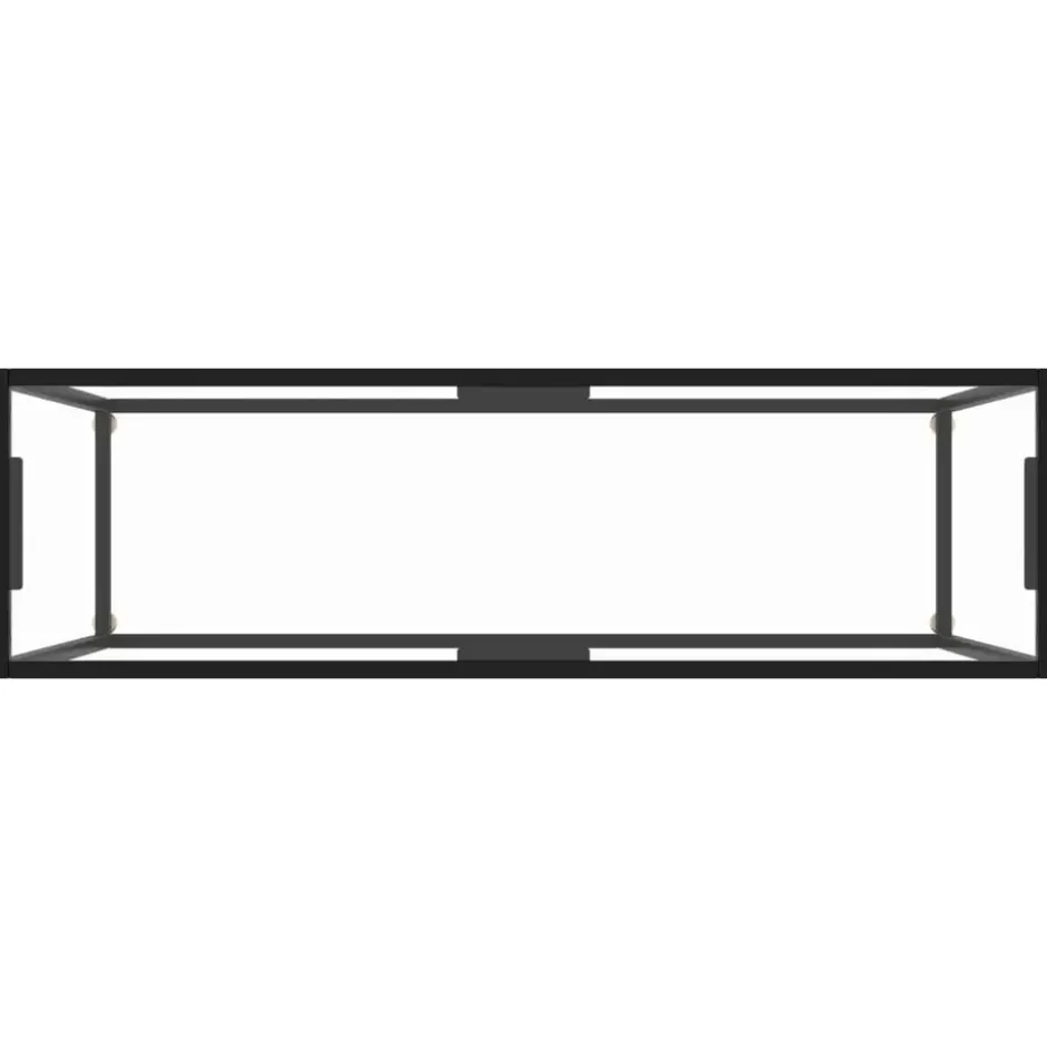 vidaXL - Wandtafel - Transparent - Glas - 120 x 35 x 75 cm
