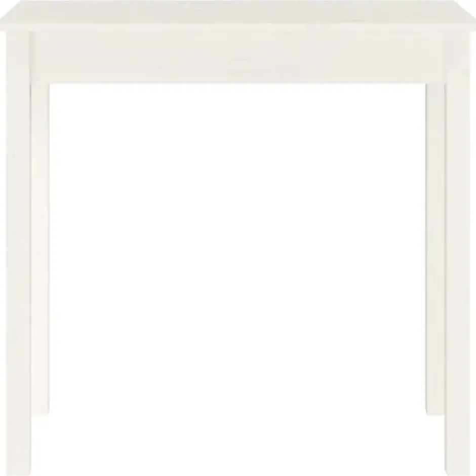 vidaXL - Wandtafel - Wit - Massief grenenhout - 80x40x75 cm