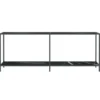 vidaXL - Wandtafel - Zwart - Glas