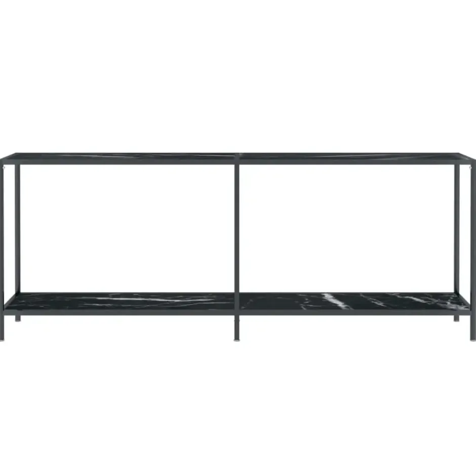 vidaXL - Wandtafel - Zwart - Glas