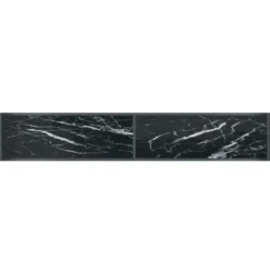 vidaXL - Wandtafel - Zwart - Glas