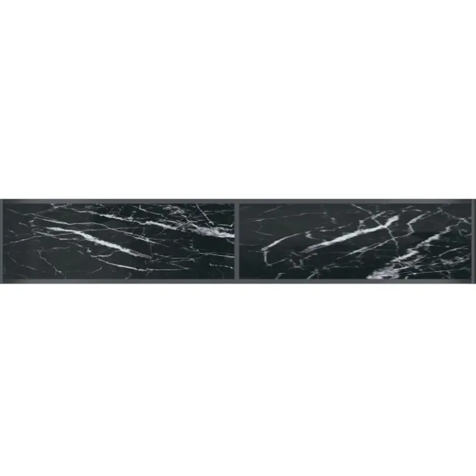 vidaXL - Wandtafel - Zwart - Glas