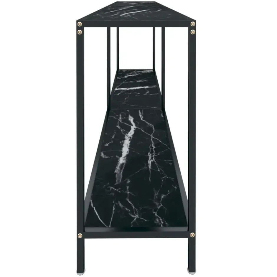 vidaXL - Wandtafel - Zwart - Glas