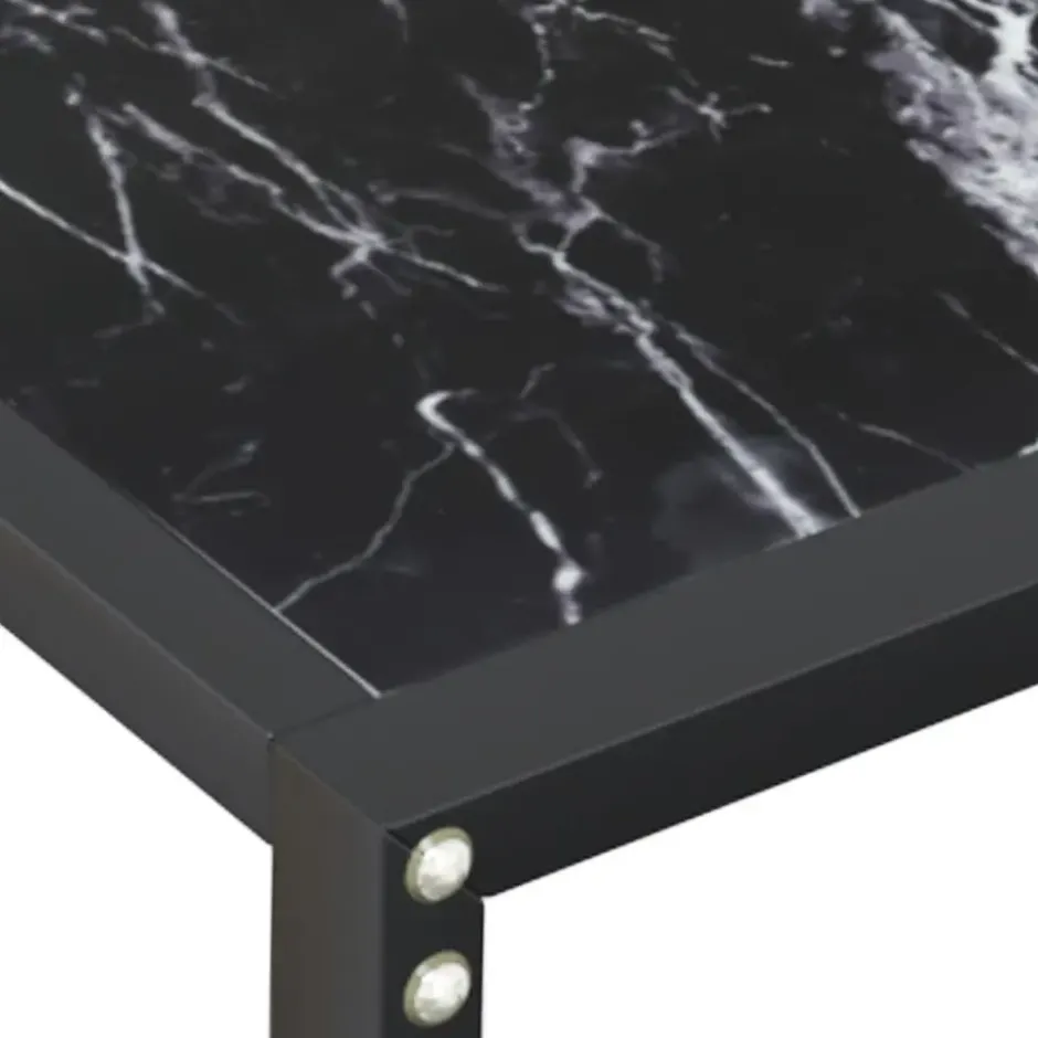 vidaXL - Wandtafel - Zwart - Glas