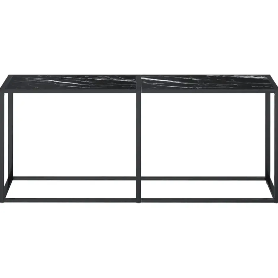 vidaXL - Wandtafel - Zwart - Glas