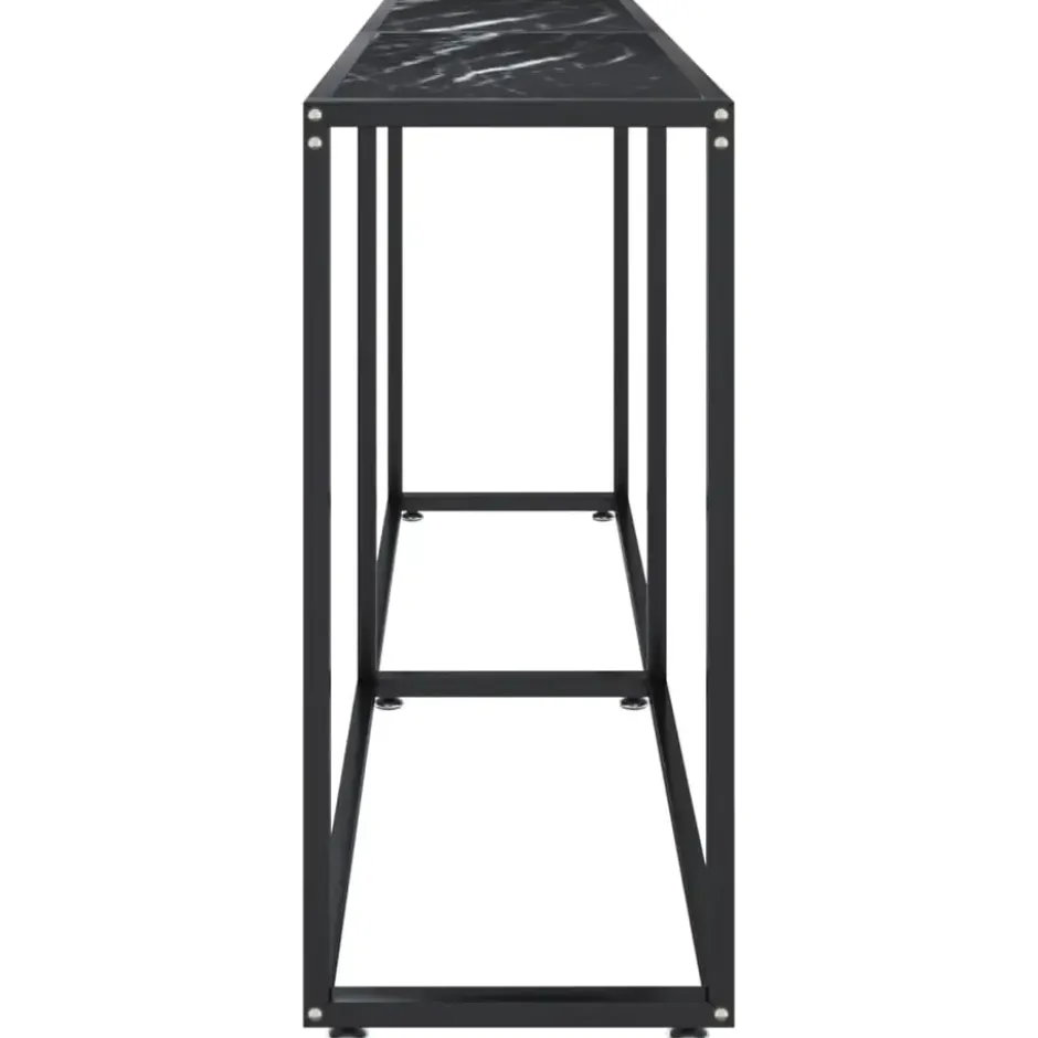 vidaXL - Wandtafel - Zwart - Glas