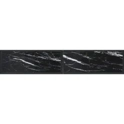 vidaXL - Wandtafel - Zwart - Glas