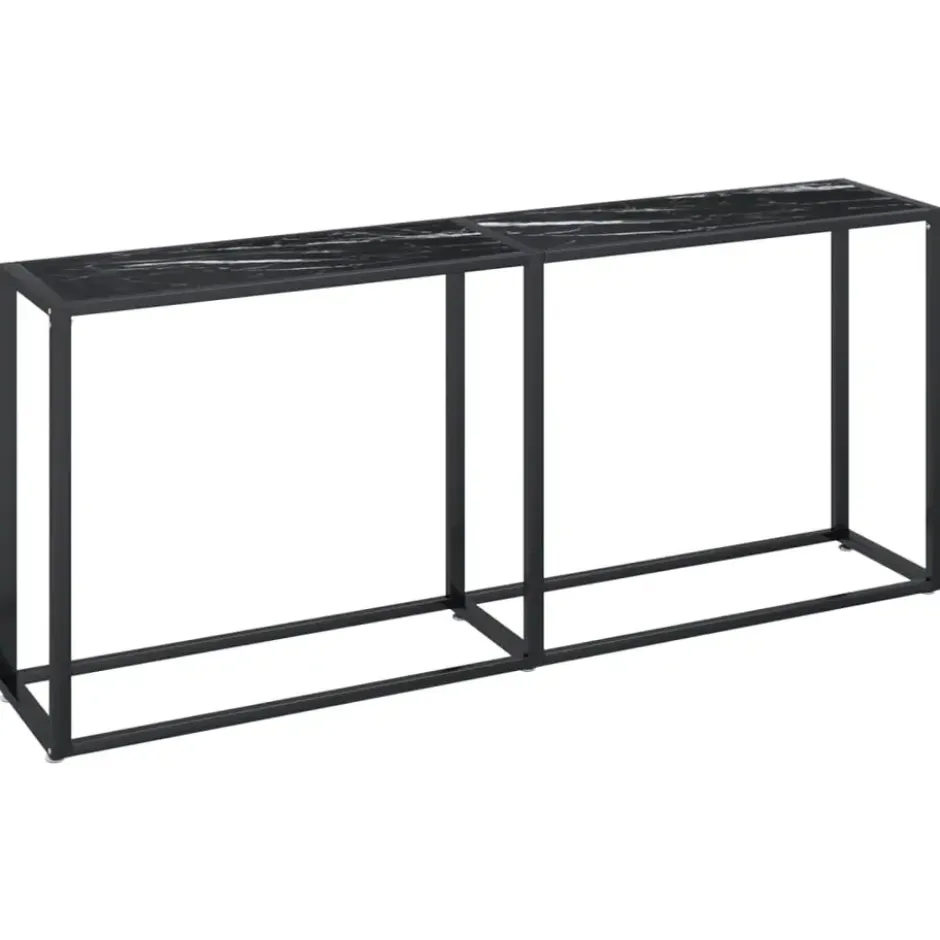 vidaXL - Wandtafel - Zwart - Glas