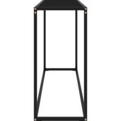vidaXL - Wandtafel - Zwart - Glas - 120 x 35 x 75 cm