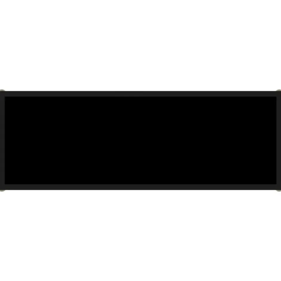 vidaXL - Wandtafel - Zwart - Glas - 100 x 35 x 75 cm