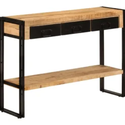 vidaXL - Wandtafel - Zwart - Hout