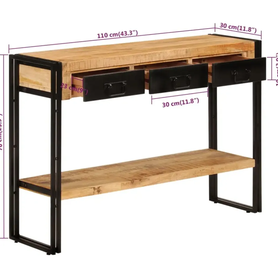 vidaXL - Wandtafel - Zwart - Hout