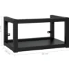 vidaXL - Wastafelframe wandgemonteerd 59x38x31 cm ijzer zwart