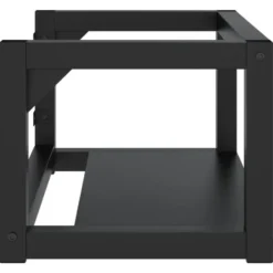 vidaXL - Wastafelframe wandgemonteerd 59x38x31 cm ijzer zwart