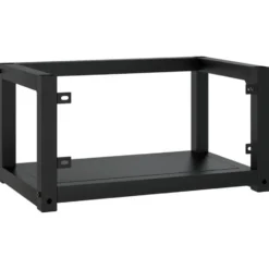 vidaXL - Wastafelframe wandgemonteerd 59x38x31 cm ijzer zwart
