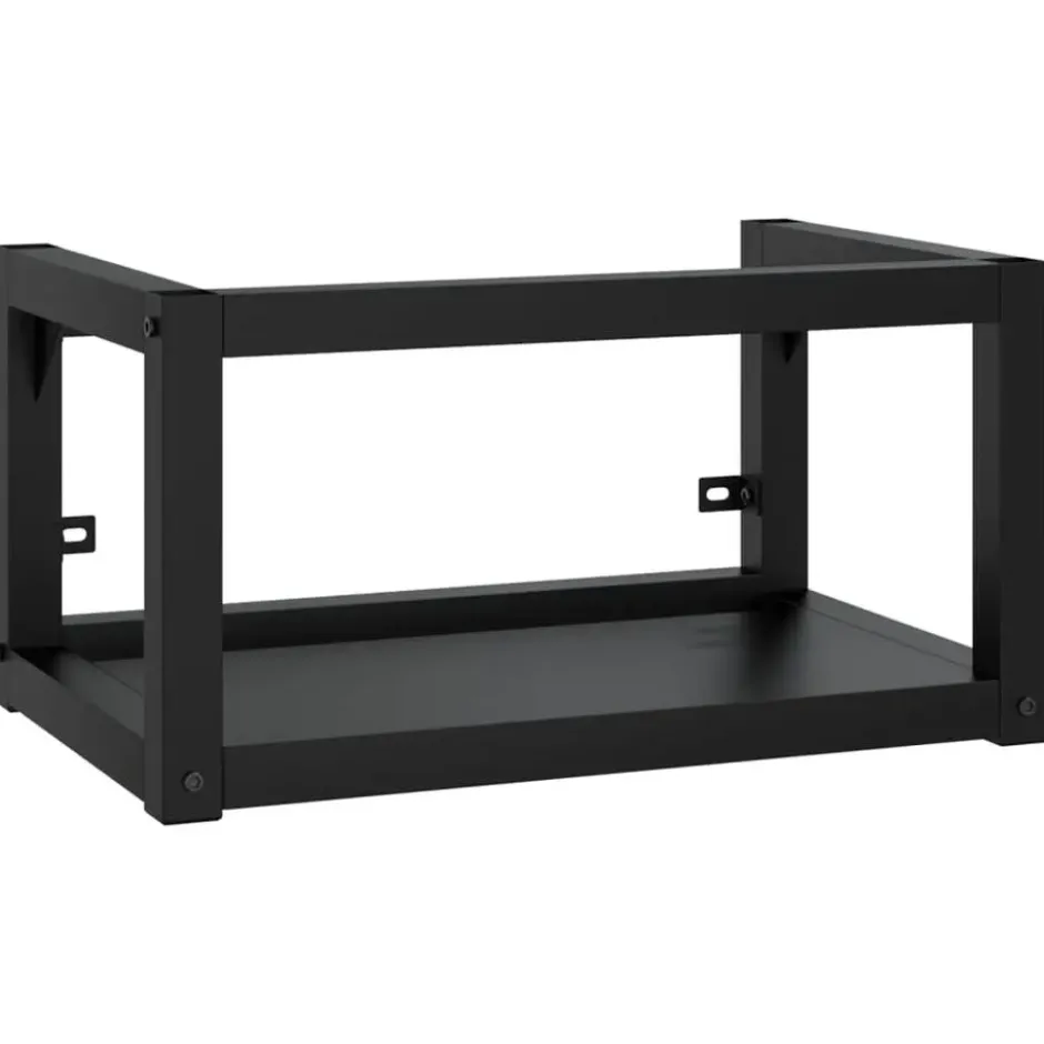 vidaXL - Wastafelframe wandgemonteerd 59x38x31 cm ijzer zwart