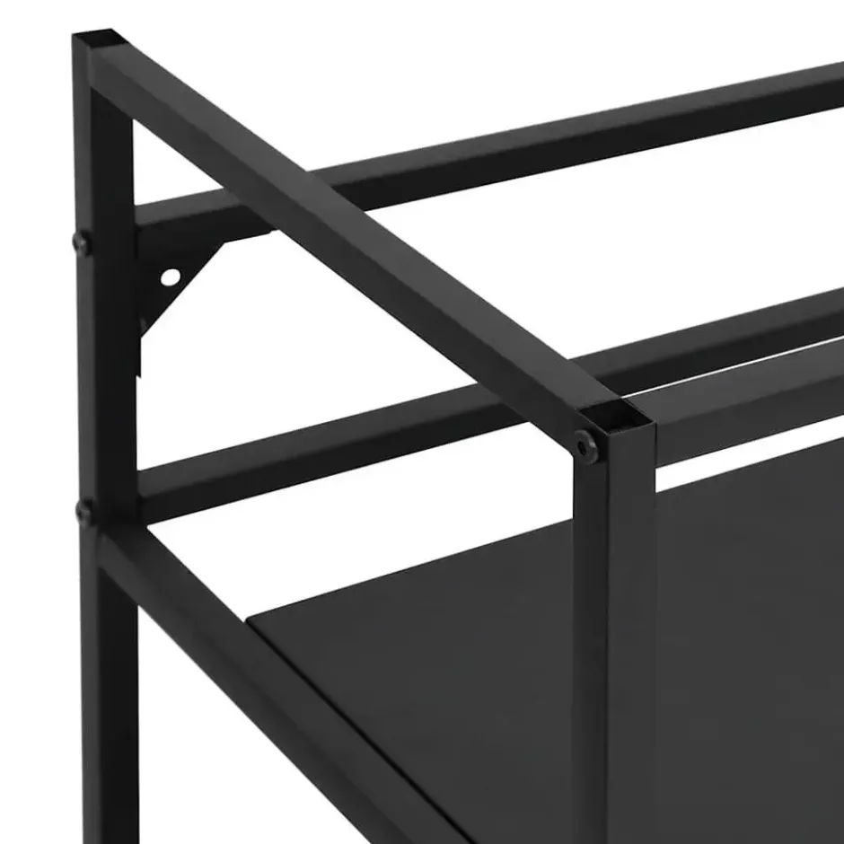 vidaXL - Wastafelframe 79x38x83 cm ijzer zwart Wastafelframe badkamerrek