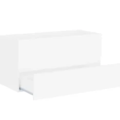 vidaXL - Wastafelkast - Wit - Bewerkt hout - 90 x 38.5 x 45 cm