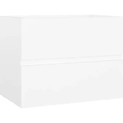 vidaXL - Wastafelkast - Wit - Bewerkt hout - 60 x 38.5 x 45 cm
