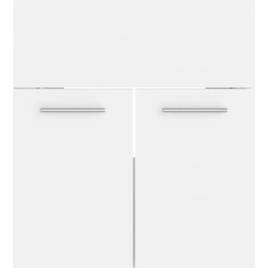 vidaXL - Wastafelkast - Wit - Bewerkt hout - 41 x 38.5 x 46 cm
