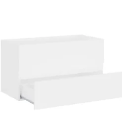vidaXL - Wastafelkast - Wit - Bewerkt hout - 80 x 38.5 x 45 cm